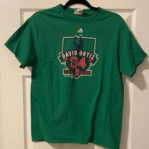 Majestic Green David Ortiz Final Season Tee